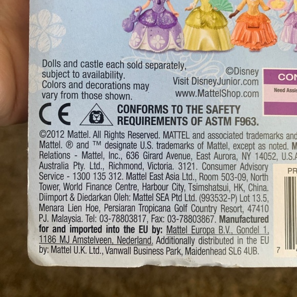 Sofia the First Princess Amber Doll Figure Mattel 2012 Magic Talking Castle - Picture 6 of 8